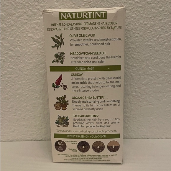 Naturtint Permanent Hair Color Gel 8A Ash Blonde - Picture 3 of 6